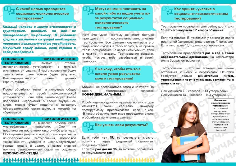 Социально-психологическое тестирование для обучающихся 7-11 классов..